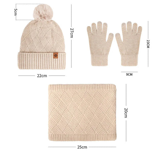 Comfortable Cold-Resistant 3pcs Winter Set