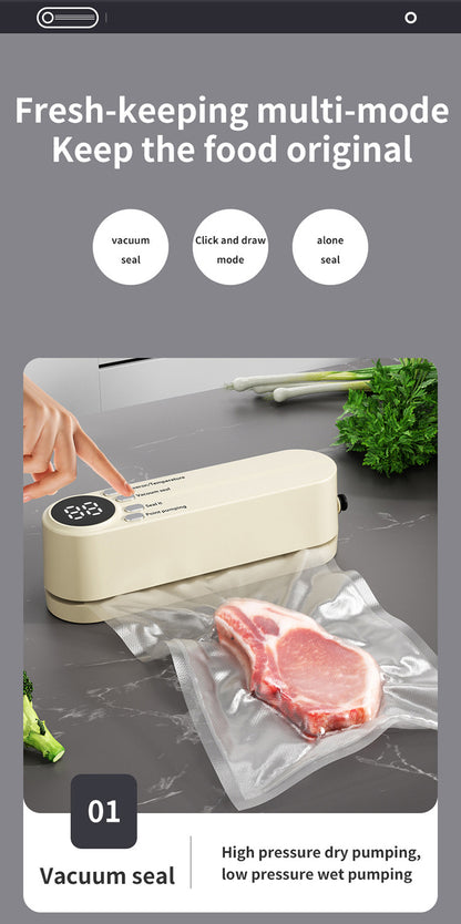 Mini Wireless Food Vacuum Sealing Machine