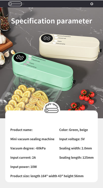 Mini Wireless Food Vacuum Sealing Machine