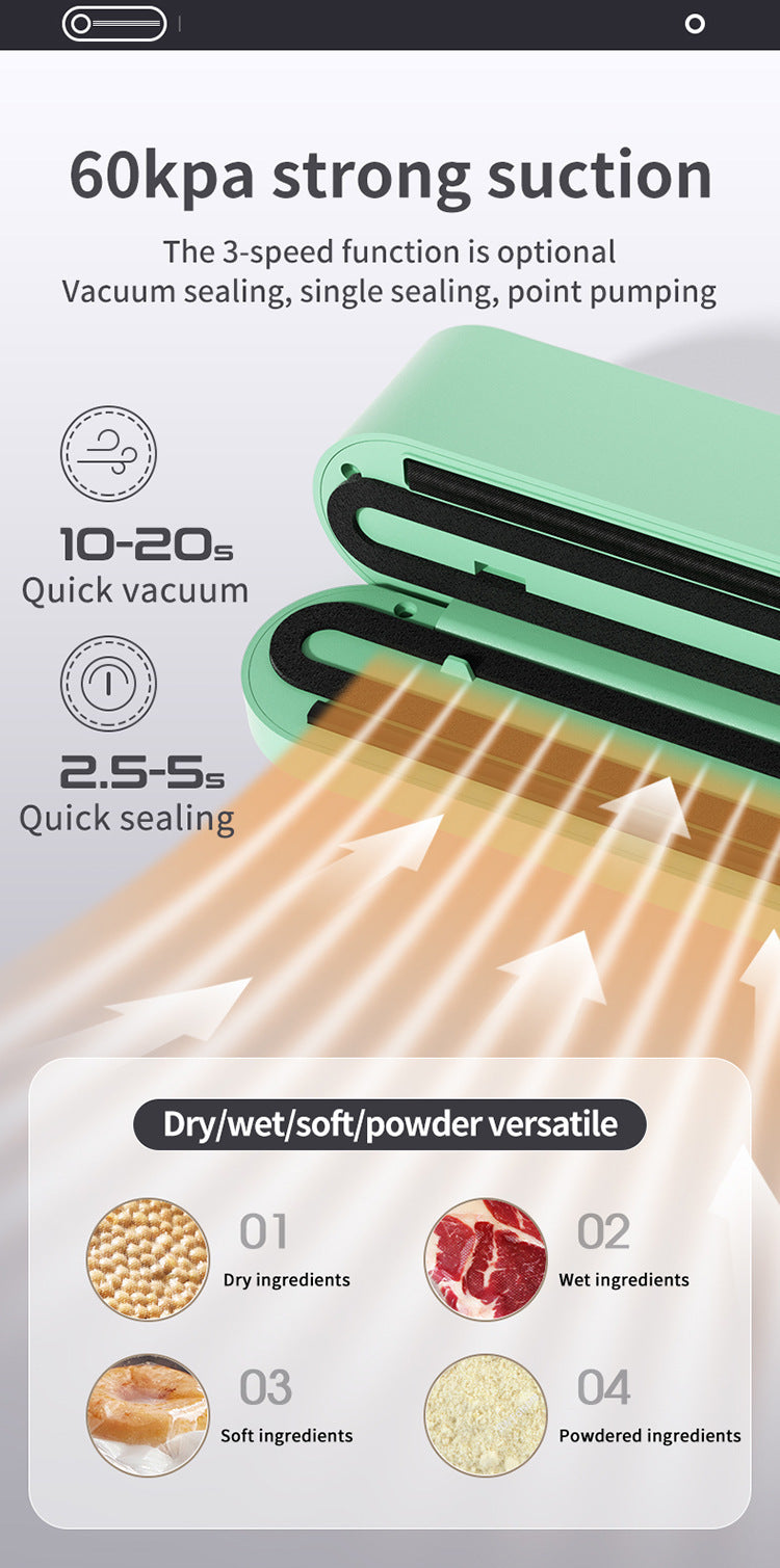 Mini Wireless Food Vacuum Sealing Machine