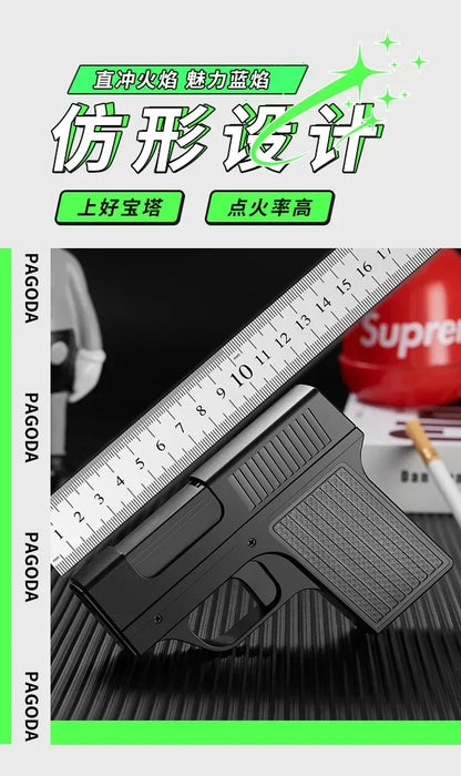 10PCS Pistol Style Lighters with 3 Cigarette Case