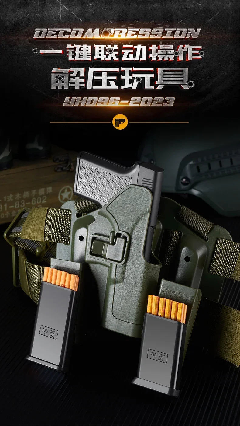 10PCS Pistol Style Lighters with 3 Cigarette Case