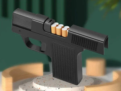 10PCS Pistol Style Lighters with 3 Cigarette Case