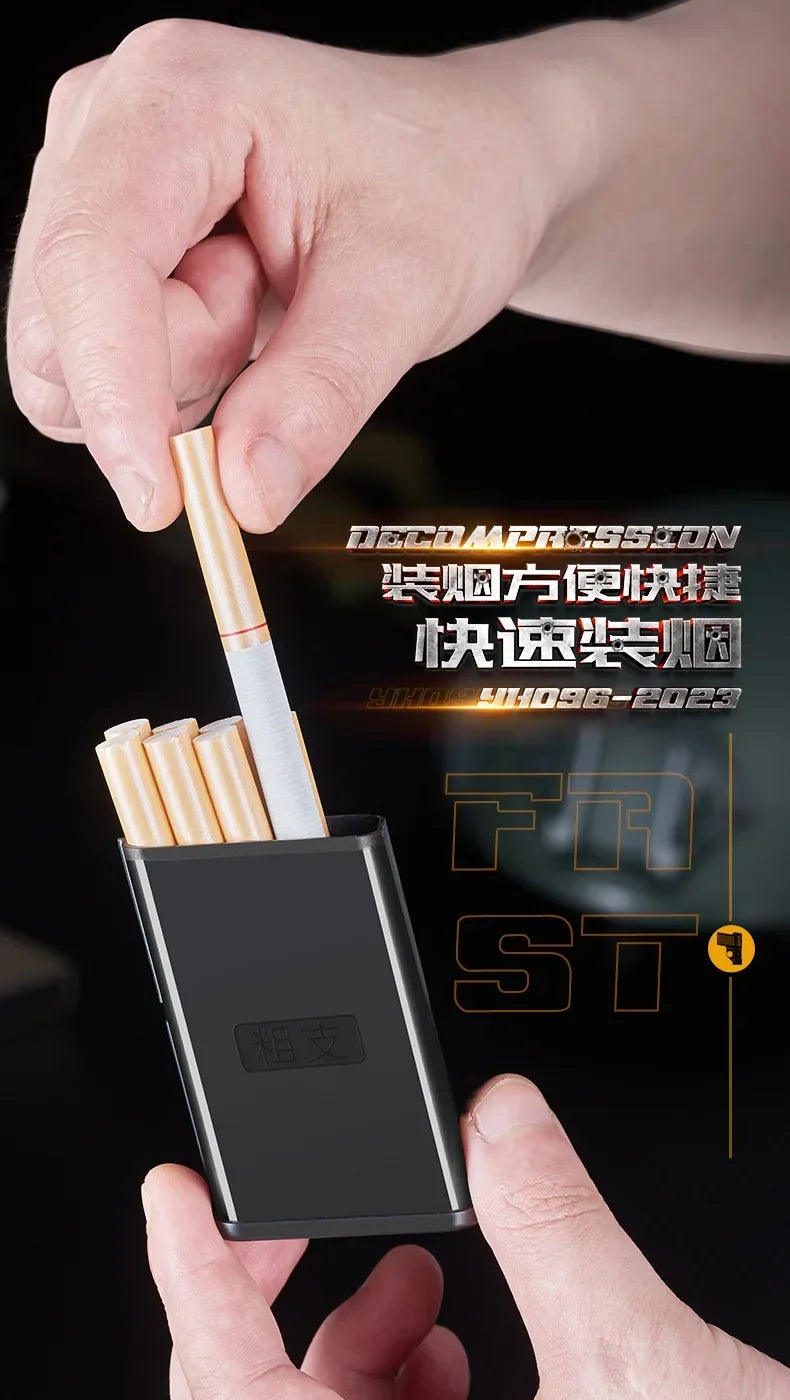 10PCS Pistol Style Lighters with 3 Cigarette Case