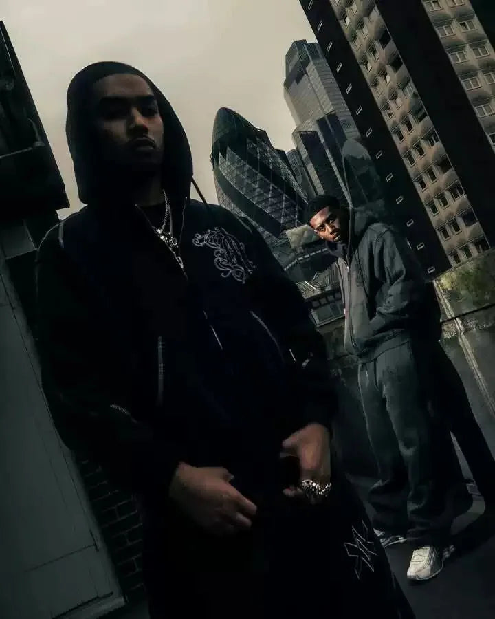 Casual Zipper Hoodie Sweatpant Two Piece Set