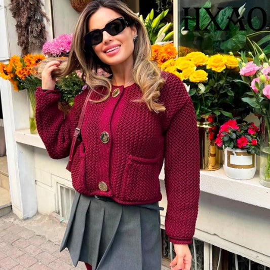 Cropped Sweater Cardigan