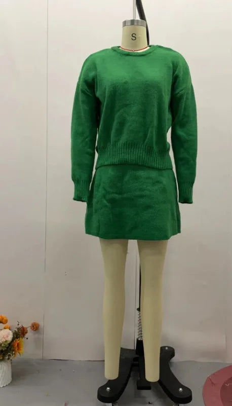 Skirt Sets Pleated Two Piece Set