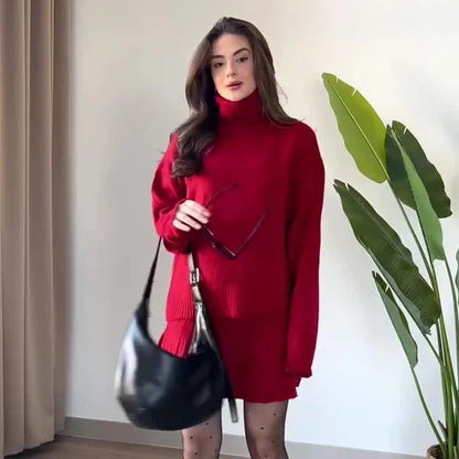 Skirt Sets Pleated Two Piece Set