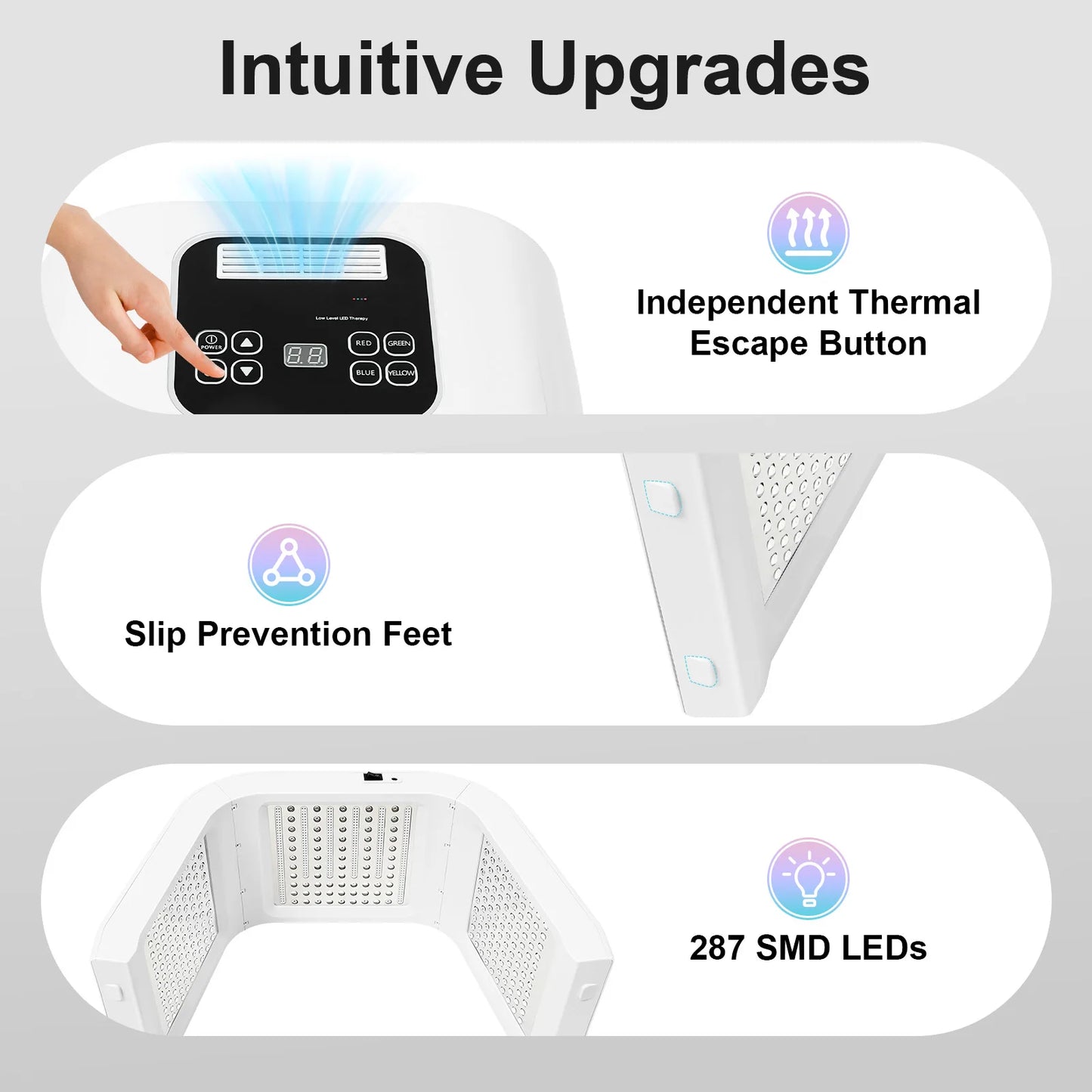 Led Mask Light Therapy Acne Remover and Wrinklement