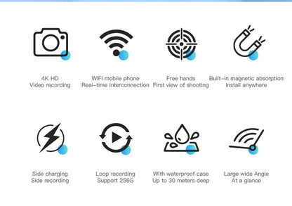 Pocket 4K Mini Camera Magnetic
