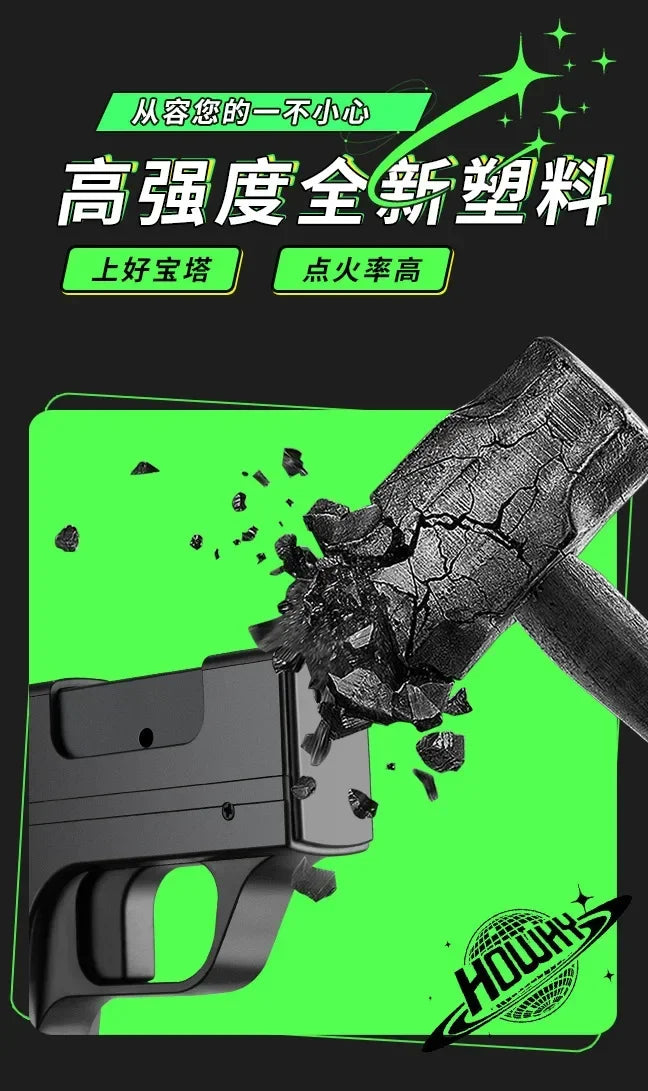 10PCS Pistol Style Lighters with 3 Cigarette Case